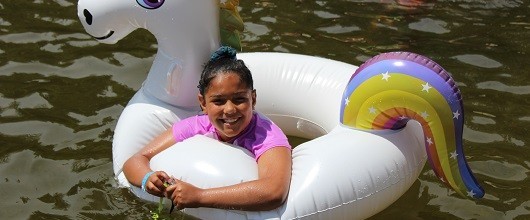 Swimming at Camp Wind-in-the-Pines