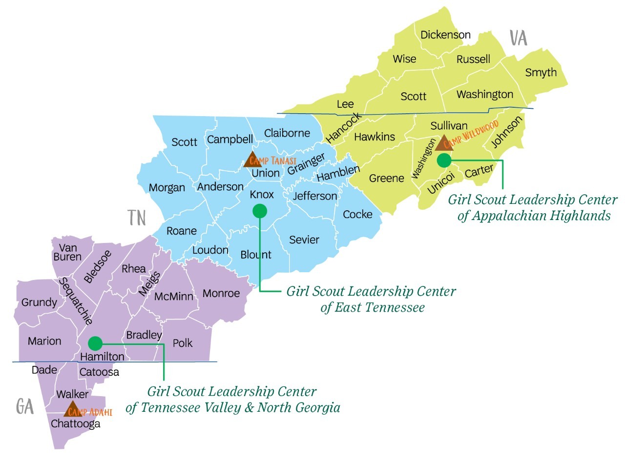 GSCSA council map