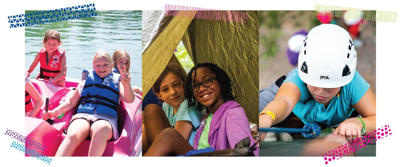 Girl Scout climbing wall